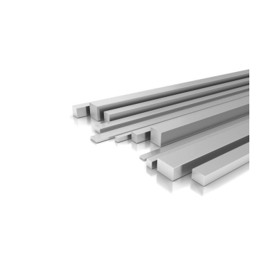 Rura kwadratowa aluminiowa B53-55, 1 mb Anoda srebro