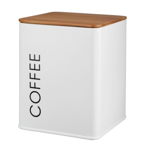 Pojemnik na żywność, kwadratowy, ALCANO COFFEE, 21593, czarny, biały, Galicja