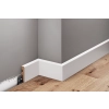 Listwa MDF przypypodłogowa 58x14,5mm  L= 2,20m  okleina półmat Biała