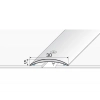 Listwa progowa A03, SREBRNA, łącząca 3 cm, dł. 93cm, anodowana, przykręcana, dylatacyjna