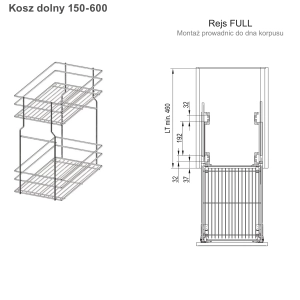 Kosz Cargo VARIANT MULTI mini 200 Rejs 2-poziomowy – sklep abc3