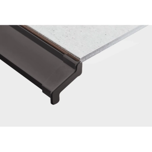 Zaślepki listwy okapowej, aluminium BRĄZOWY CZEKOLADOWY 2 szt prawa, lewa