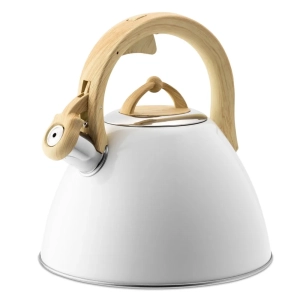 Czajnik 3l.  LEON wys.25cm , szer 22,5cm , indukcja, biały