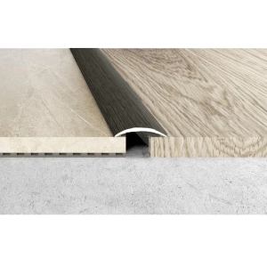 Listwa progowa A03, DĄB ANTRACYT, łącząca 3 cm, dł. 93cm, klejona, dylatacyjna