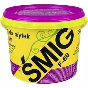Gotowy klej do płytek, ŚMIG F-60  PREMIUM, 5kg, 15 kg