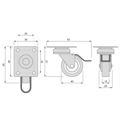kolko meblowe lozyskowane