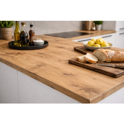 Blat kuchenny Dąb ARTISAN, 4.10x0.60 m, gr. 38mm, 4225OV