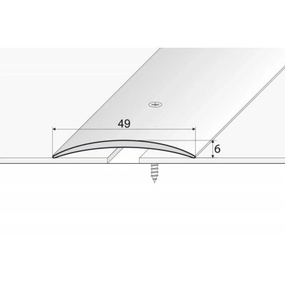 Listwa progowa A04, SREBRNA, łącząca, aluminiowa ,5cm dł. 90cm, dylatacyjna