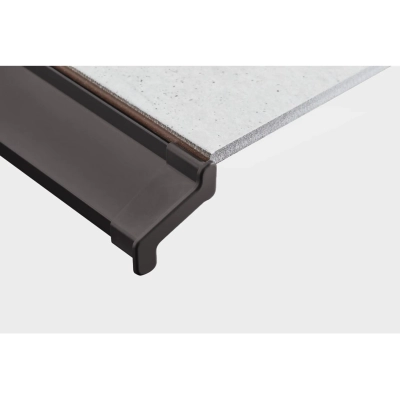 Zaślepki listwy okapowej, aluminium BRĄZOWY CZEKOLADOWY 2 szt prawa, lewa