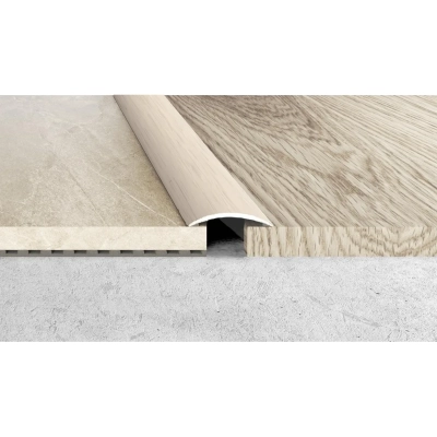 Listwa progowa A13, DĄB JAŚMINOWY, łącząca 4 cm, dł. 93cm, aluminiowa, klejona, dylatacyjna