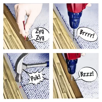 Listwa progowa A04, ZŁOTA, łącząca ,5cm dł. 180cm, przykręcana, dylatacyjna