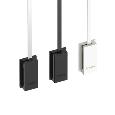 Pantograf z podnośnikiem olejowym, czarny, biały REJS, wieszak opuszczany na ubrania