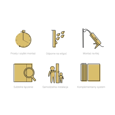 Listwa wykończeniowa J-Trim do paneli MPC 300 cm, różne kolory