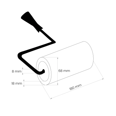 Wałek malarski ELITAKOLOR fasadowy 18 cm